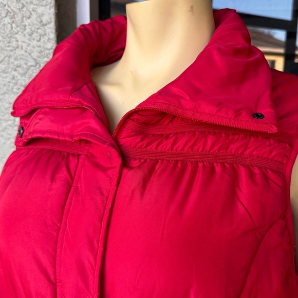 New Directions Red Zipper Snap Front Closure Women’s Puffer Jacket - Picture 9 of 9